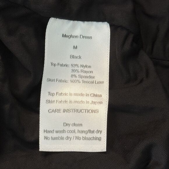 EMILIA GEORGE Meghan Maternity Dress M Black Mixed Media Formal EUC B86 - Picture 7 of 7